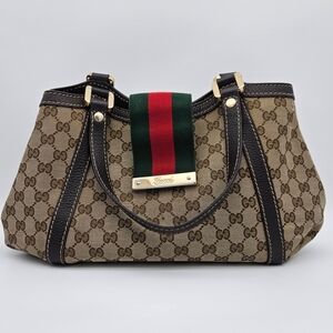 Authentic Gucci Shelly Tote #4335M